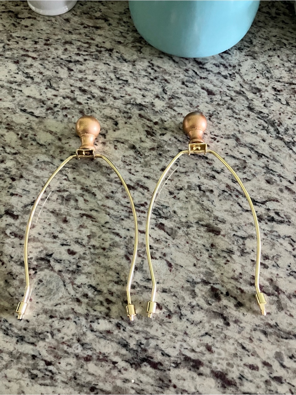 Two New Gold Lamp Harps - Picture 2 of 5